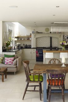 Възрастова кухня дизайн на хол