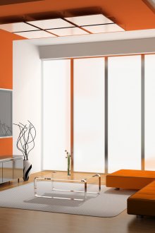 Оранжев интериор