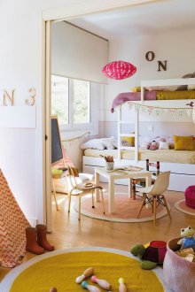 Dekor für Kinder mit einem Etagenbett