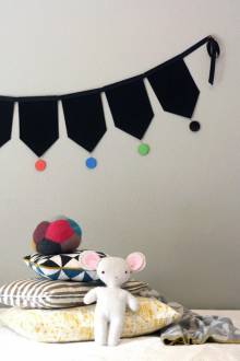 Dekor für Kinder mit Fahnen