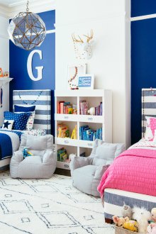 Dekor für Kinderzimmer für heterosexuelle Kinder