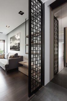 Pangsapuri studio gaya Jepun dengan partition