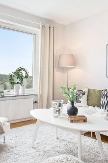 Gaya pangsapuri satu bilik dengan hiasan