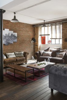 Apartmen studio di gaya loteng