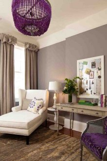 Кафяви ленени завеси в хола