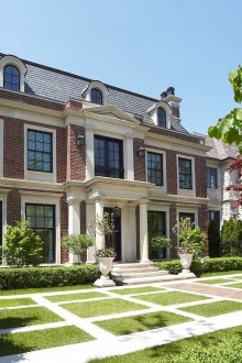 Облицовка на класическа къща с червена тухла