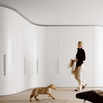 Antique wardrobe in the nursery