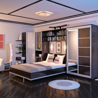 Katil almari pakaian penjuru