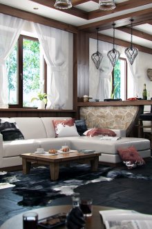 Резбовани мебели в хижа