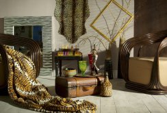 African style living room with many accessories