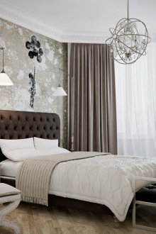 Lampu sisi katil di bilik tidur