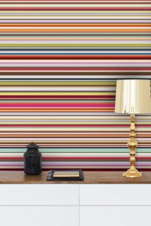 Ярки райета тапети в коридора