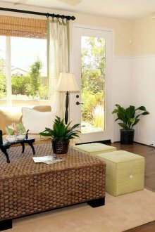 Паркет под дървото в хола в италиански стил