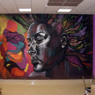 Страхотни графити в интериора