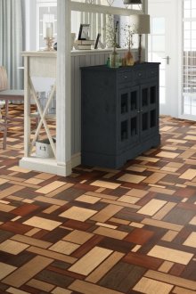 Цветен линолеум в интериора