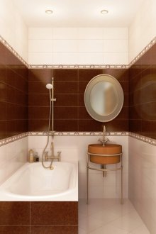 Tata letak pepenjuru diagonal di bilik mandi