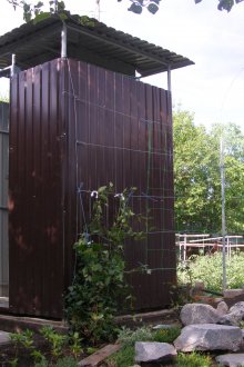 Прост селски душ от велпапе