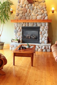 Голям декоративен камък за камина