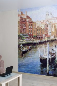Стенопис, изобразяващ Венеция в хола