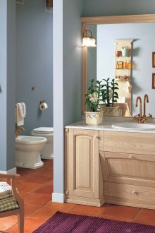 Бежова и синя баня