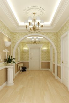 Стенни и таванни корнизи в интериор в стил Прованс