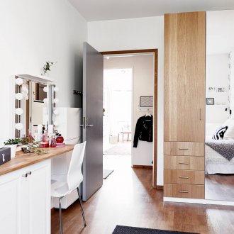 Practical dressing table in the bedroom