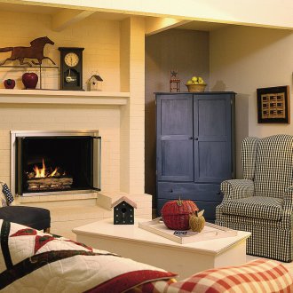 Диван за прозорци в кънтри стил