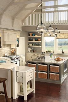 Каменна печка в стила на страната