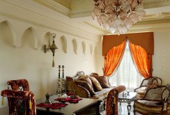 Ruang tamu beige Oriental