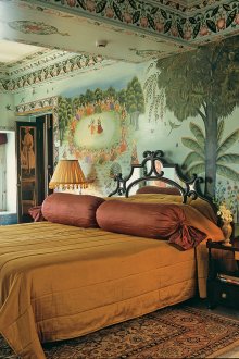 Schlafzimmer im indischen Stil