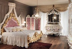 Spacious Empire style bedroom