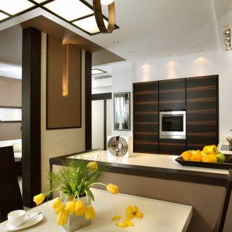 Малка кухня в апартамент с термоядрен синтез