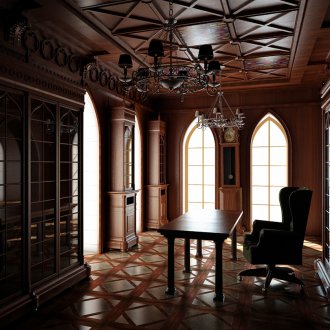 Шкаф в готически стил