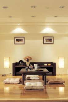 Spacious Japanese-style living room