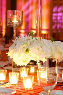 Декорация на маса със свещи