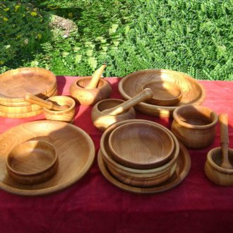 Екологични дървени съдове