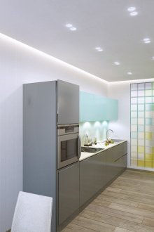 Малка високотехнологична кухня