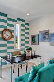 Тюркоазен декор за всекидневна