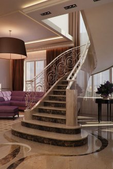 Проектът на луксозен дуплекс апартамент