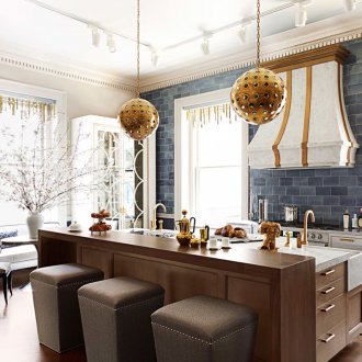 Златен декор в кухнята