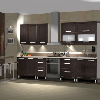 Врата от еко фурнир венге